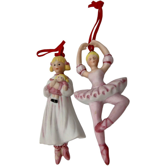Christmas Storytelling Ornament Set - Little Girl Dreams of Becoming a Ballerina - Picture 13 of 14